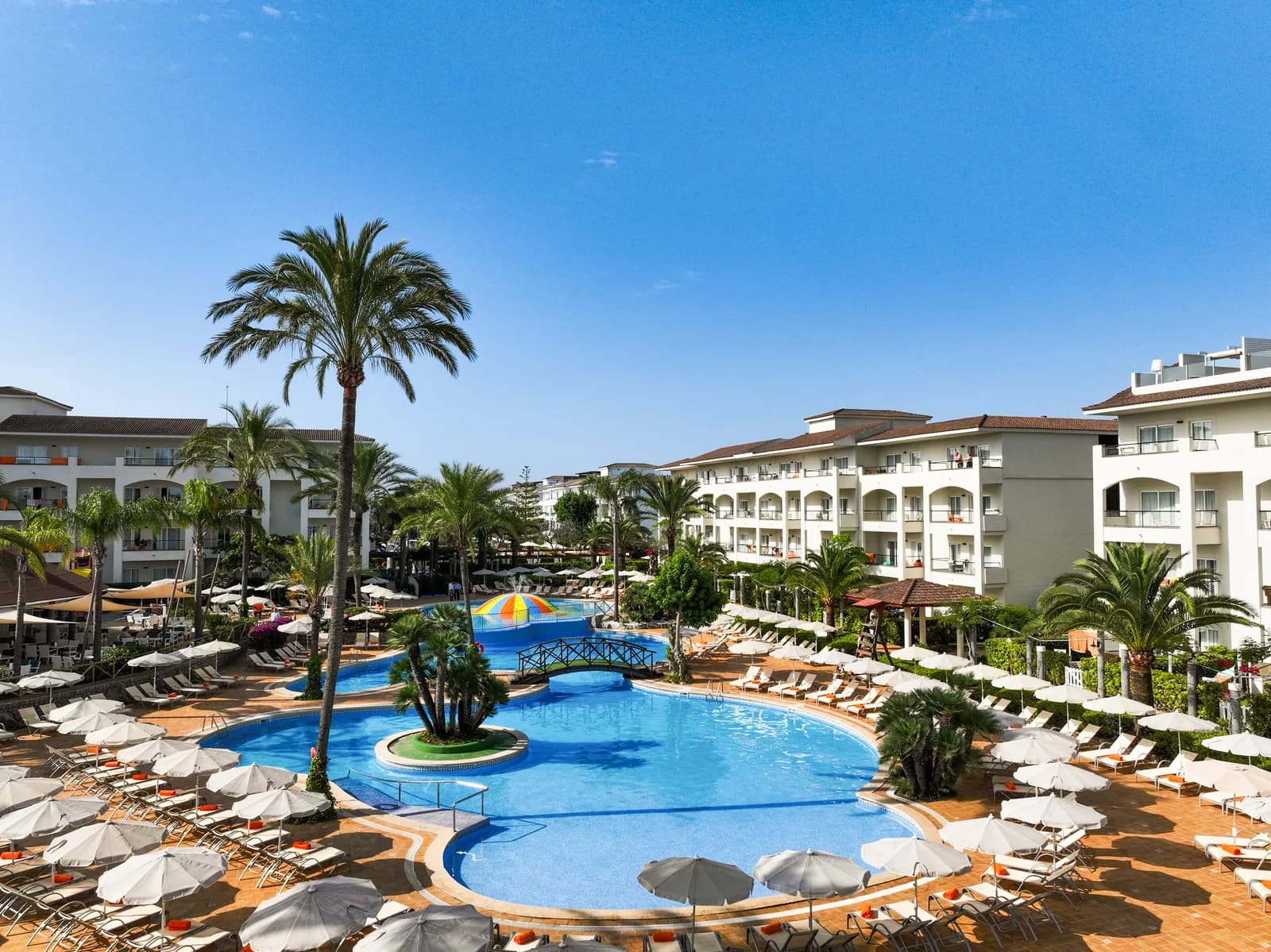 VIVA Blue & Spa buildings and outdoor pools in Playa de Muro